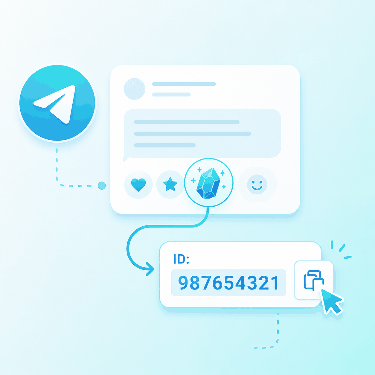 Как получить ID кастомной реакции в Telegram